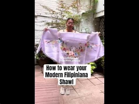 how to make filipiniana alampay|How to Wear your Modern Filipiniana Alampay This Filipiniana .